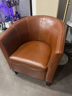 Faux Leather Chair