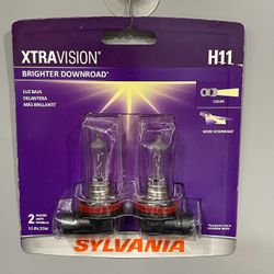 Sylvania XtraVision H11 Halogen Bulbs 2-Pack
