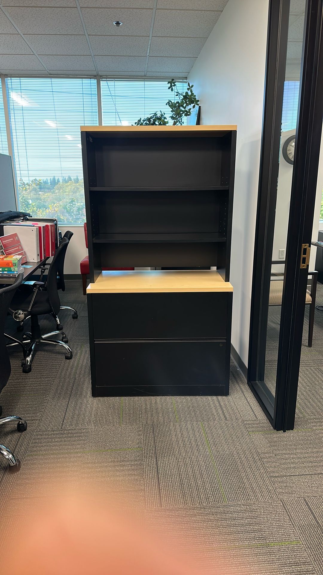 HON 2 Drawer Lateral File Hutch Combo