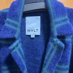 NVLT Blue and Green Teddy Jacket