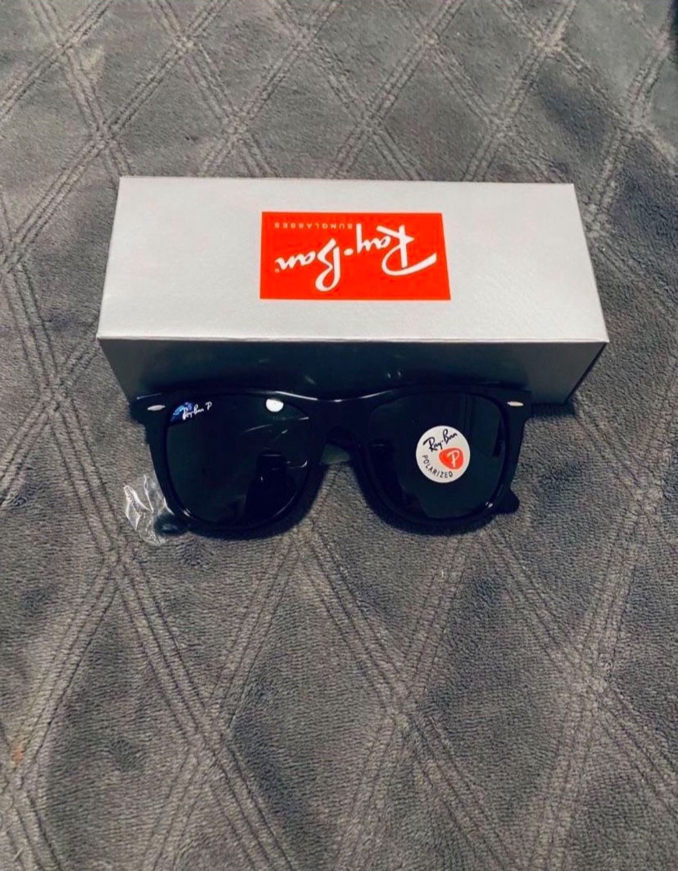 RayBan WAYFARER POLARIZED Sunglasses LARGE Frame AUTHENTIC