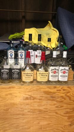 Empty Liquor Bottles For Crafts 