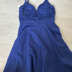 Windsor Sequin Royal Blue Formal Dress Women
