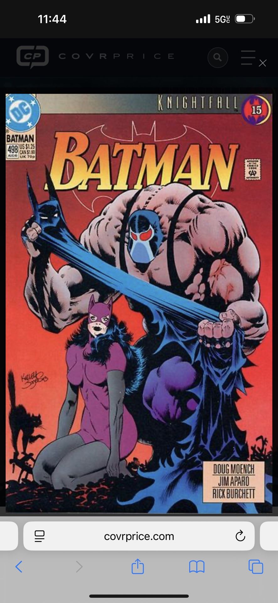Classic Rare 1st Edition Batman “Breaking The bat”