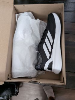 Adidas Black and White Running shoe