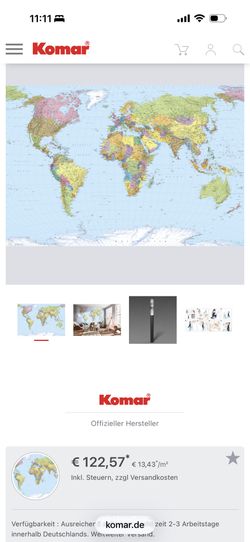 World Map Wall To Wall