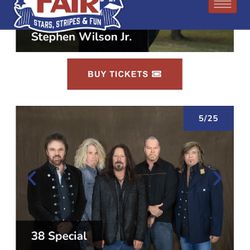 38 Special With The Outlaws At LA County Fair Tonight