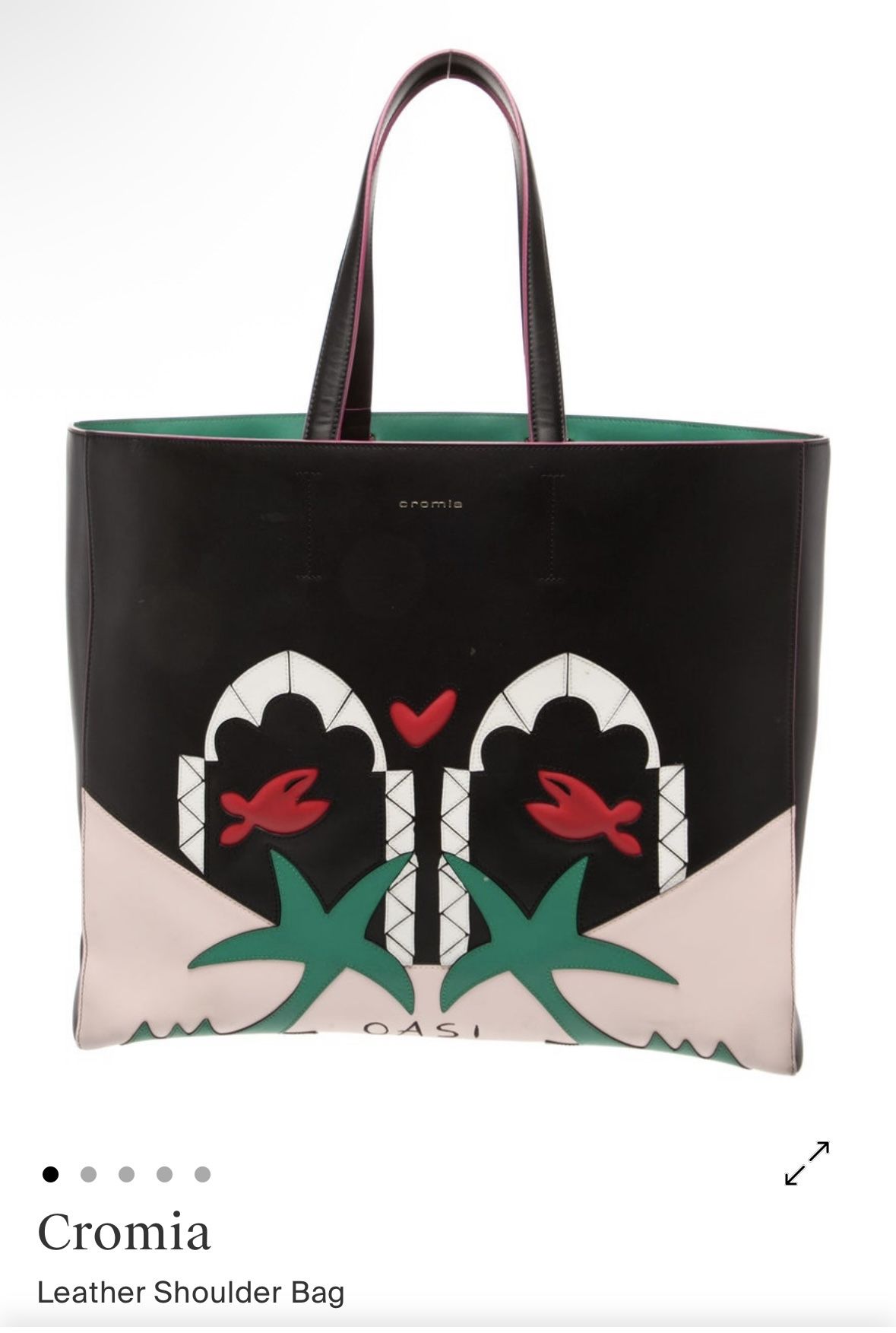 Cromia Leather Shoulder Bag