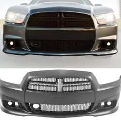 2011-2014 Dodge Charger SRT8 Style Front Bumper Conversion