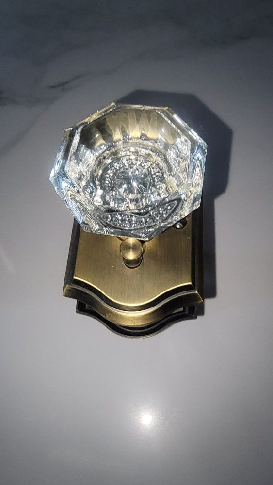 6 Golds Crystal Door Handles