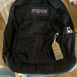 Jansport corduroy Black Backpack 