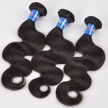 8A Brazilian body wave hair with closure comes in bundles