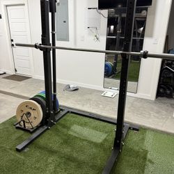 Squat Rack And Weights