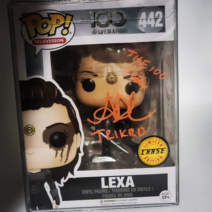 The 100 Lexa Alycia Debnam Carey Signed Funko Pop Chase Beckett Coa W/ Inscriptions