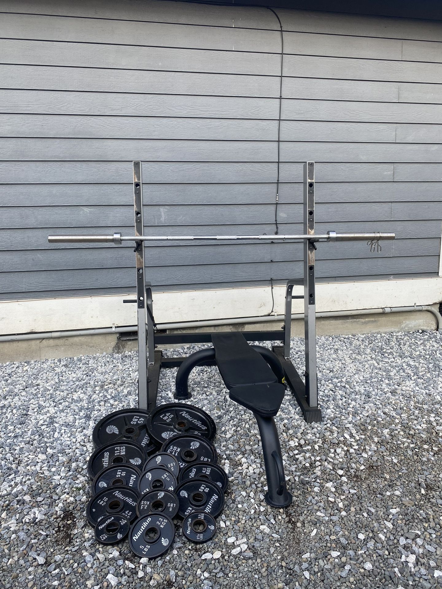 Gym Weights Bar Squat Rack