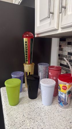 Mixed Lot of Tumbler Cups with Lids