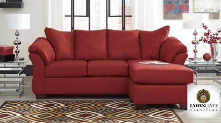Awesome plush red sofa!