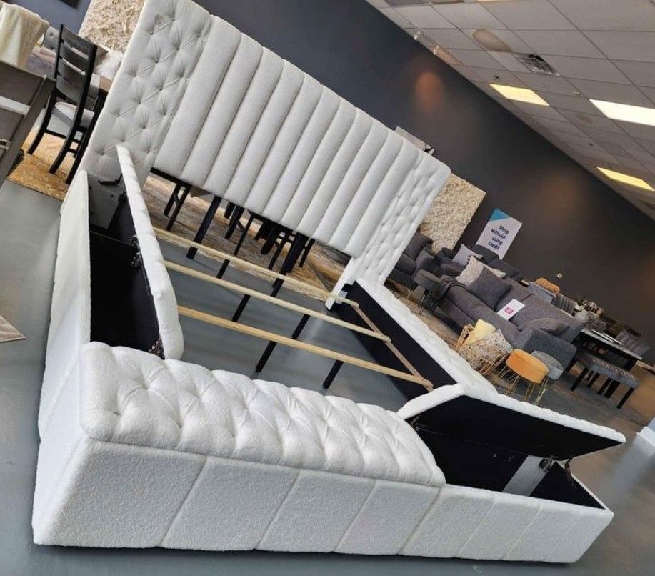 Take Home Pay Later Only $39 Down Payment 🌟 Danbury Storage Bed Frame 🛏️ Queen Size Bed, King Size Bed Color Options