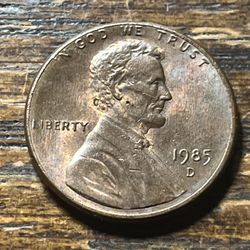 1985 D Penny