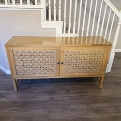 Palmdale Woven Door Console Natural - Threshold'™ designed with Studio McGee  Overall Width: 55" Overall Height: 30" Overall Depth: 17.25" Distance fr