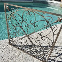 Wall Decor Wrought Iron / 20”x20” / Patio Outdoor Or Indoor Hanging Home Decor 