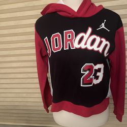 Air Jordan Hoodie Girls You Can Play Boxy Black Red Girls Halter XL -13-15yr old