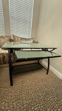 Glass desk