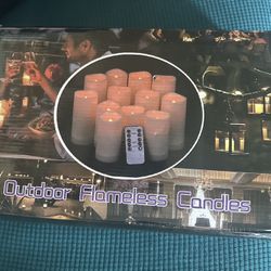 Wedding 24pcs Ivory Electronic Candle Lights In 3 Sizes, Novel Flickering Flameless Tea Light Candles