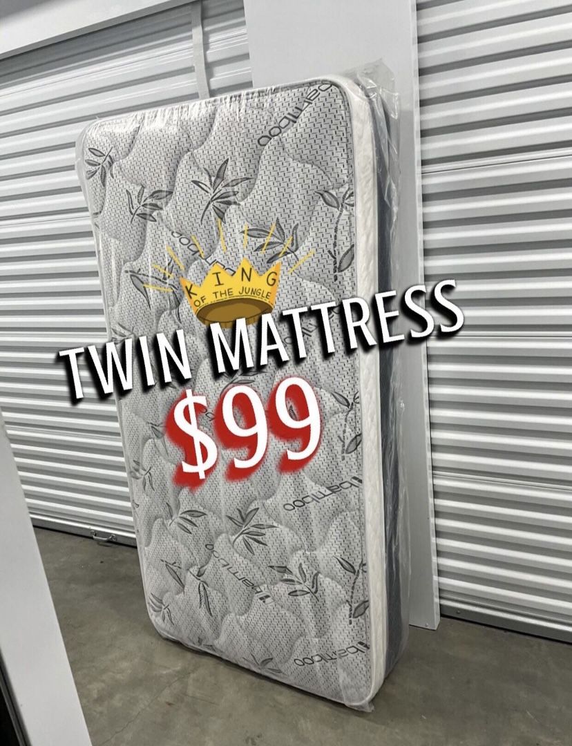New Twin Mattress $99