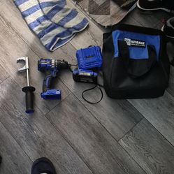 Kobalt drill bag and battery and charger brand new 24v battery