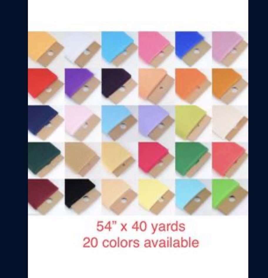 Brand NEW Tulle Bolt, 54" by 40-Yard for Wedding Decoration, Craft and party, Baby Shower, Bridal Shower, Tutu Fabric- Please pick the colors below