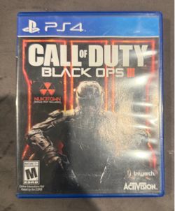 Call Of Duty Black Ops 3 III Game PlayStation 4 PS4 Complete
