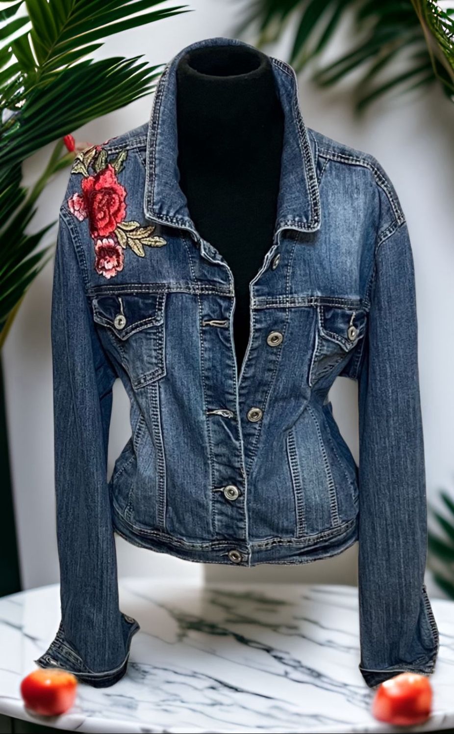 UpCycled Denim Jacket Large
