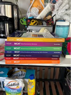 Kaplan MCAT Review Books Set 11th Edition