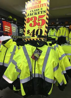High Visibility class 3 jackets