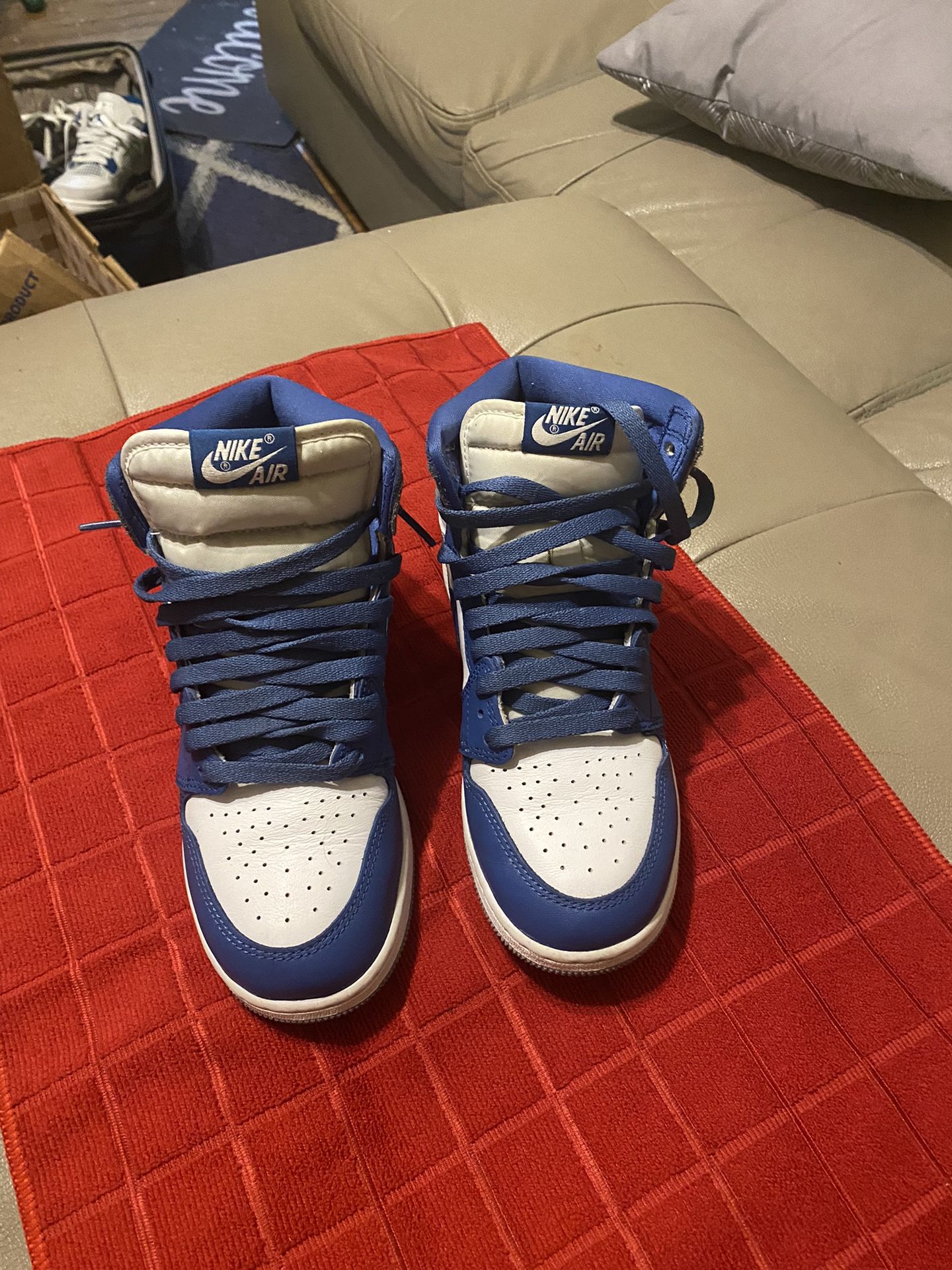 Nike Air Jordan 1 Blue White Grey 5 1/2