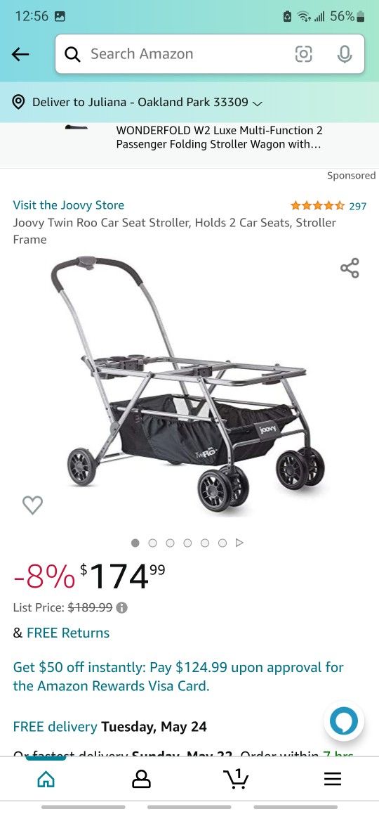 Joovy Roo Twin Double Stroller