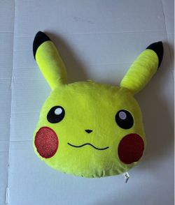 Pokemon Pikachu Big Face Cushion Plush Doll 2017