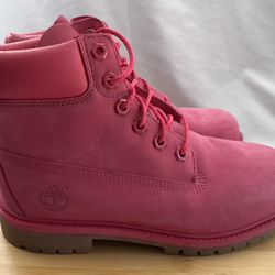 Pink Timberland Boots Size 5.5