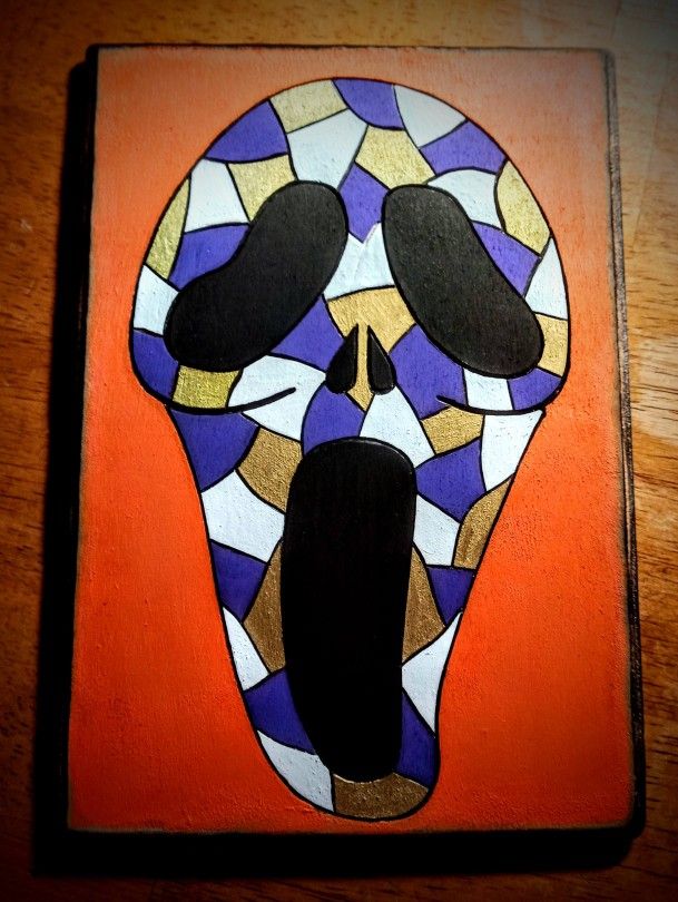 Handmade Ghostface Woodburn