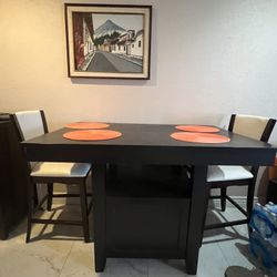 Dinner Table With High Chairs