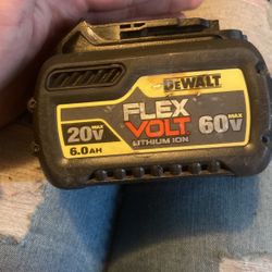 Dewalt 60volt 6ah Flex Volt Battery