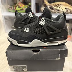 Air Jordan 4 Retro Black Canvas