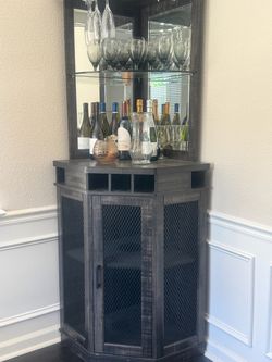 Corner Bar Cabinet
