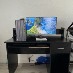 Complete computer and table