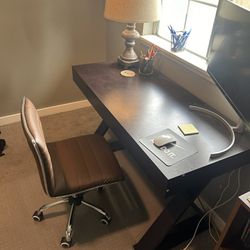 Desk, Chair, Lamp Combo!