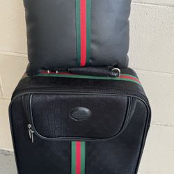 Fashion Suitcase with Matching Travel Pillow