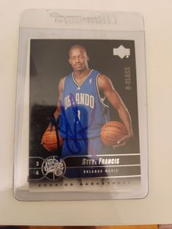 Steve Francis Signed 2004-05 Upper Deck R-Class Card