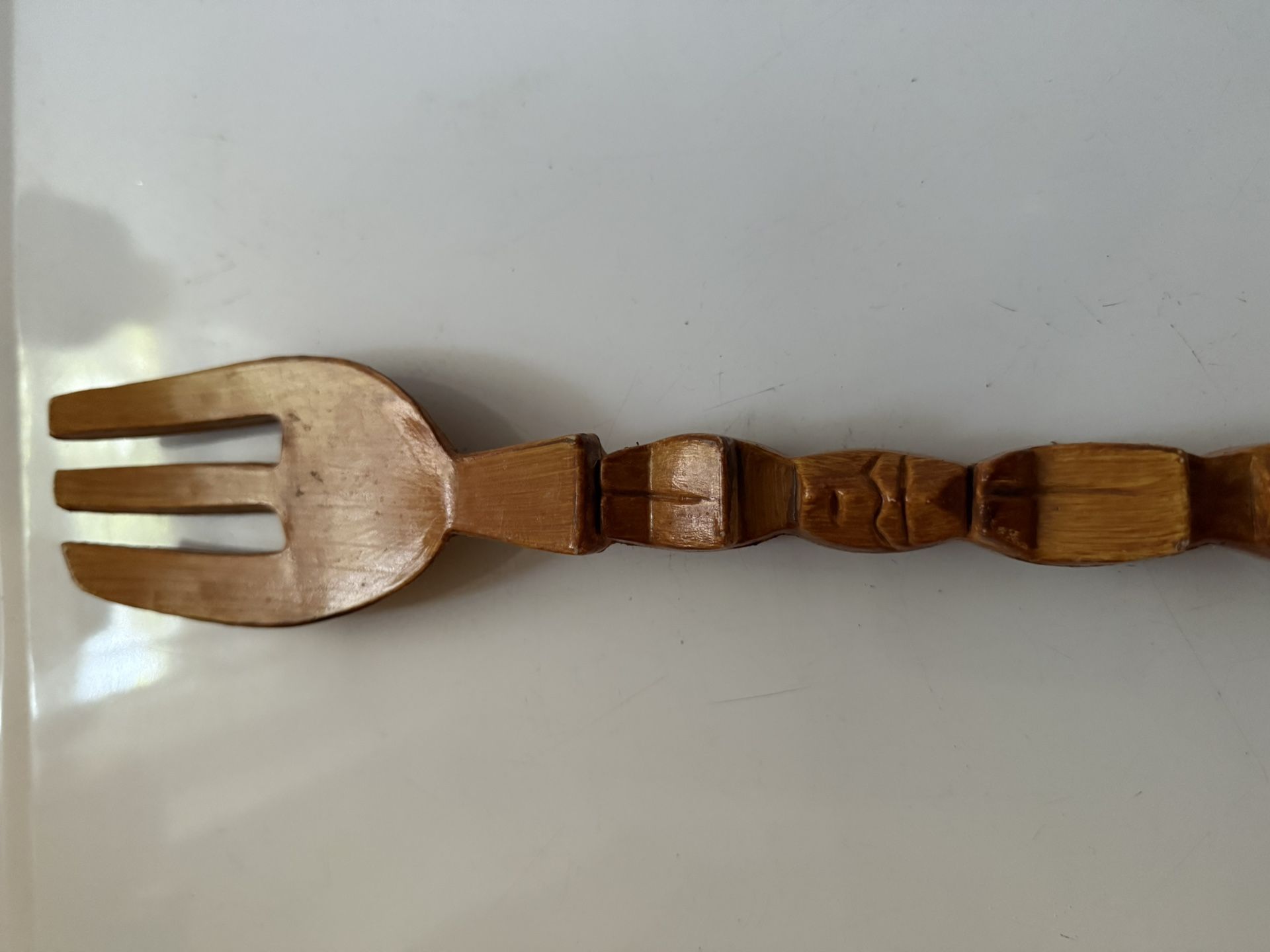 Vintage Large Wooden Fork
