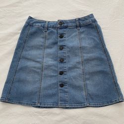 Mossimo Supply Co. Denim A-Line Mini Skirt